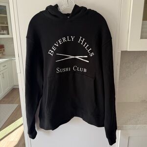 NWT Beverly Hills Sushi Club Black Hoodie Size Medium